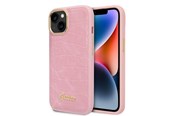Mobil - Covers & Cases - GUESS Croco Collection case for iPhone 14 Plus - pink - 3666339082932