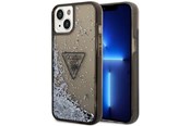 Mobil - Covers & Cases - GUESS GUHCP14SLFCTPK iPhone 14 6.1" black/black hardcase Liquid Glitter Palm Collection - 3666339064648