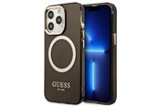Mobil - Covers & Cases - GUESS Gold Outline Translucent MagSafe Case for iPhone 13 Pro / iPhone 13 - Black - 3666339057039