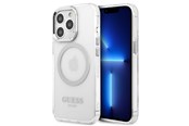 Mobil - Covers & Cases - GUESS Metal Outline MagSafe case for iPhone 13 Pro / iPhone 13 - silver - 3666339057275
