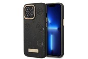 Mobil - Covers & Cases - GUESS GUHMP13LSAPSTK iPhone 13 Pro / 13 6.1" black/black hardcase Peony Logo Plate MagSafe - 3666339056674
