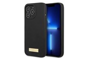 Mobil - Covers & Cases - GUESS GUHMP13LSPLK iPhone 13 Pro / 13 6.1" black/black hard case Silicone Logo Plate MagSafe - 3666339056834