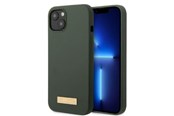 Mobil - Covers & Cases - GUESS GUHMP13MSBPLA iPhone 13 6.1" green/khaki hard case Silicone Logo Plate MagSafe - 3666339056940