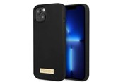 Mobil - Covers & Cases - GUESS GUHMP13MSPLK iPhone 13 6.1" black/black hard case Silicone Logo Plate MagSafe - 3666339056827