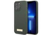 Mobil - Covers & Cases - GUESS GUHMP13XSPLA iPhone 13 Pro Max 6.7" green/khaki hard case Silicone Logo Plate MagSafe - 3666339056964