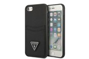 Mobil - Covers & Cases - GUESS GUHCI8PSATPK iPhone 7/8 SE 2020 / SE 2022 hardcase black/black hardcase Saffiano Triangle Logo Cardslot - 3666339050177