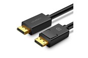Skærmkabel - UGREEN DP102 DP 1.2 / DP 1.2 (4K) Cable - 1m - Black - 10244