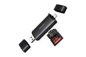 Hukommelseskort - adapter og kortlæser - UGREEN 2in1 USB-C / USB-A SD 4.0 UHS-II Card Reader - Black - 65024