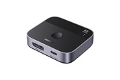 KVM-switch - UGREEN DisplayPort/USB-C to USB-C Monitor Switch - Gray - 65878