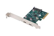 Controller - Lanberg - USB adapter - PCI Express x1 - USB-C 3.2 Gen 2 x 2 - PCE-UC3-002