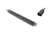 Strømkabel (ekstern) - Lanberg - power distribution strip - 4000 watt - PDU-04I1906I-0200-C20-BK