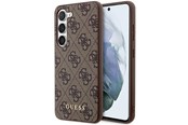 Mobil - Covers & Cases - GUESS GUHCS23SG4GFBR S23 S911 brown/brown hard case 4G Metal Gold Logo - 3666339116989