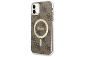 Mobil - Covers & Cases - GUESS GUHMN61H4STW iPhone 11 6.1" brown/brown hardcase 4G MagSafe - 3666339126841