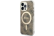 Mobil - Covers & Cases - GUESS GUHMP13LH4STW iPhone 13 Pro / 13 6.1" brown/brown hardcase 4G MagSafe - 3666339126865