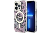 Mobil - Covers & Cases - GUESS GUHMP14LHCFWSP iPhone 14 Pro 6.1" pink/pink hardcase Flower MagSafe - 3666339115579