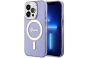 Mobil - Covers & Cases - GUESS GUHMP14LHCMCGU iPhone 14 Pro 6.1" purple/purple hardcase Glitter Gold MagSafe - 3666339125684