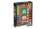 Puslespil - Clementoni Puzzle Rick&Morty 3 - Compact Box 1000 pieces 2D Puslespil - 37512