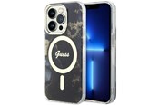 Mobil - Covers & Cases - GUESS GUHMP14LHTMRSK iPhone 14 Pro 6.1" black/black hardcase Golden Marble MagSafe - 3666339115777