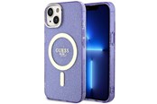 Mobil - Covers & Cases - GUESS GUHMP14MHCMCGU iPhone 14 Plus 6.7" purple/purple hardcase Glitter Gold MagSafe - 3666339125677