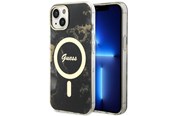 Mobil - Covers & Cases - GUESS GUHMP14MHTMRSK iPhone 14 Plus 6.7" black/black hardcase Golden Marble MagSafe - 3666339115760