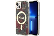 Mobil - Covers & Cases - GUESS Flower MagSafe case for iPhone 14 - green - 3666339115593
