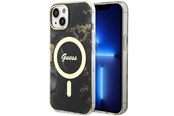Mobil - Covers & Cases - GUESS GUHMP14SHTMRSK iPhone 14 6.1" black/black hardcase Golden Marble MagSafe - 3666339115753