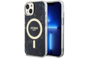 Mobil - Covers & Cases - GUESS GUHMP14SPCUMAK iPhone 14 6.1" black/black hardcase Marble MagSafe - 3666339127244