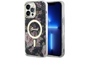 Mobil - Covers & Cases - GUESS GUHMP14XHCFWSK iPhone 14 Pro Max 6.7" black/black hardcase Flower MagSafe - 3666339115548