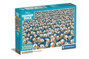 Puslespil - Clementoni Puzzle HQC Impossibe Donald Duck 1000 pieces 2D Puslespil - 39799