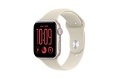 Smartwatch & Sportsur - Apple Watch SE 3 GPS 44mm Starlight Aluminium Case with Sand Sport Band - S/M - MJL34QN/A