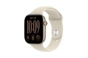 Smartwatch & Sportsur - Apple Watch Series 12 GPS 46mm Light Gold Aluminium Case with Sand Sport Band - S/M - MJEN4QN/A