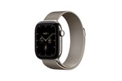 Smartwatch & Sportsur - Apple Watch Series 12 GPS + Cellular 42mm Natural Titanium Case with Natural Milanese Loop - MJGH4QN/A