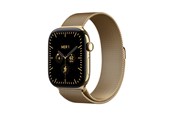 Smartwatch & Sportsur - Apple Watch Series 12 GPS + Cellular 46mm Radiant Gold Titanium Case with Radiant Gold Milanese Loop - M/L - MJGV4QN/A