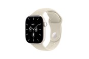 Smartwatch & Sportsur - Apple Watch Series 12 GPS + Cellular 42mm Pearl White Ceramic Case with Sand Sport Band - S/M - MJGW4QN/A