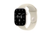 Smartwatch & Sportsur - Apple Watch Series 12 GPS + Cellular 46mm Pearl White Ceramic Case with Sand Sport Band - M/L - MJH24QN/A