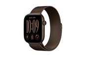 Smartwatch & Sportsur - Apple Watch Series 12 GPS + Cellular 46mm Dark Bronze Aluminium Case with Dark Bronze Milanese Loop - M/L - MKDG4QN/A