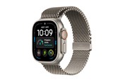 Smartwatch & Sportsur - Apple Watch Ultra 4 GPS + Cellular 49mm Natural Titanium Case with Natural Titanium Milanese Loop - L - MJAA4DH/A