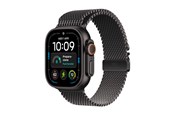 Smartwatch & Sportsur - Apple Watch Ultra 4 GPS + Cellular 49mm Black Titanium Case with Black Titanium Milanese Loop - M - MJAV4DH/A