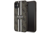 Mobil - Covers & Cases - GUESS GUHMN61P4RPSW iPhone 11 / Xr brown/brown hardcase 4G Printed Stripes MagSafe - 3666339119713