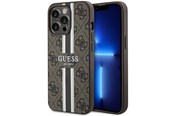 Mobil - Covers & Cases - GUESS GUHMP13LP4RPSW iPhone 13 Pro / 13 6.1" brown/brown hardcase 4G Printed Stripes MagSafe - 3666339119751
