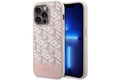 Mobil - Covers & Cases - GUESS GUHMP14LHGCFSEP iPhone 14 Pro 6.1" pink/pink hard case GCube Stripes MagSafe - 3666339112523