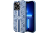 Mobil - Covers & Cases - GUESS GUHMP14LP4RPSB iPhone 14 Pro 6.1" blue/blue hardcase 4G Printed Stripes MagSafe - 3666339119997
