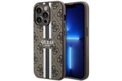 Mobil - Covers & Cases - GUESS GUHMP14LP4RPSW iPhone 14 Pro 6.1" brown/brown hardcase 4G Printed Stripes MagSafe - 3666339119799