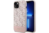 Mobil - Covers & Cases - GUESS GUHMP14MHGCFSEP iPhone 14 Plus 6.7" pink/pink hard case GCube Stripes MagSafe - 3666339112516