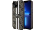 Mobil - Covers & Cases - GUESS GUHMP14MP4RPSW iPhone 14 Plus 6.7" brown/brown hardcase 4G Printed Stripes MagSafe - 3666339119782