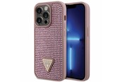Mobil - Covers & Cases - GUESS GUHCP14LHDGTPP iPhone 14 Pro 6.1" pink/pink hardcase Rhinestone Triangle - 3666339120115