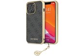 Mobil - Covers & Cases - GUESS 4G Charms Collection case for iPhone 14 Pro - gray - 3666339169879