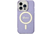 Mobil - Covers & Cases - GUESS GUHMN61HCMCGU iPhone 11 / Xr 6.1" purple/purple hardcase Glitter Gold MagSafe - 3666339125608
