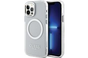 Mobil - Covers & Cases - GUESS Metal Outline Magsafe case for iPhone 12 / iPhone 12 Pro - silver - 3666339169947
