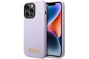 Mobil - Covers & Cases - GUESS GUHMP14LSBPLU iPhone 14 Pro 6.1" purple/purple hard case Silicone Logo Plate MagSafe - 3666339070403